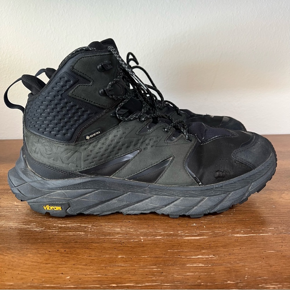 Hoka Black Rugged Sole Boots